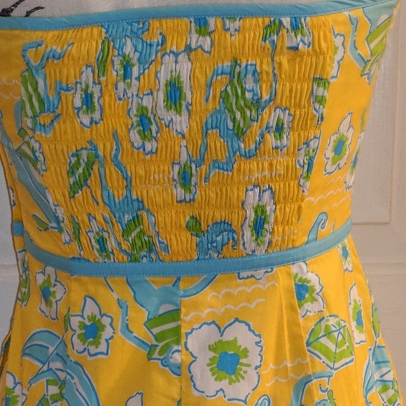 Lilly Pulitzer Les Monkey Strapless Dress - Picture 2 of 6